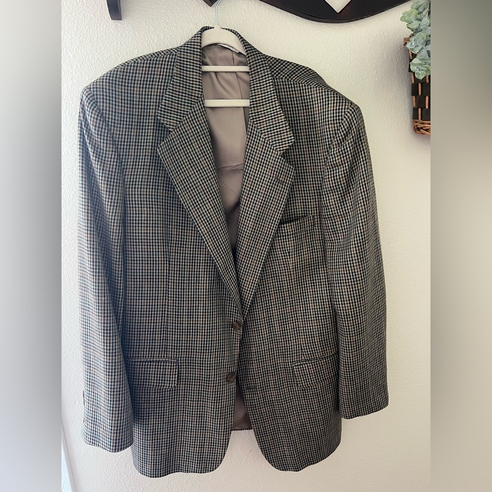 Bill Blass Checkered Blazer